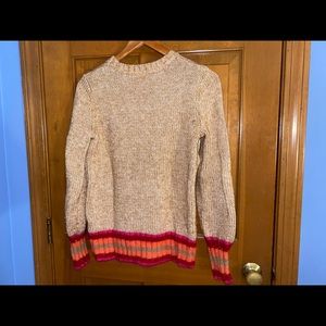 Gap Sweater with Multi-Colored Trim